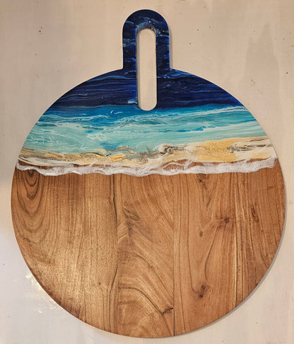 20 X 16 Round - Night Beach 1