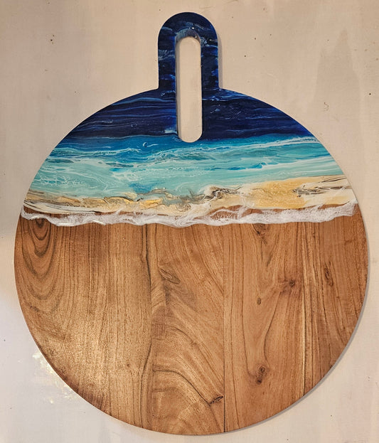 20 X 16 Round - Night Beach 1