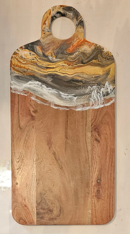 22 X 10 1/2" Serving Board - Metallic 1