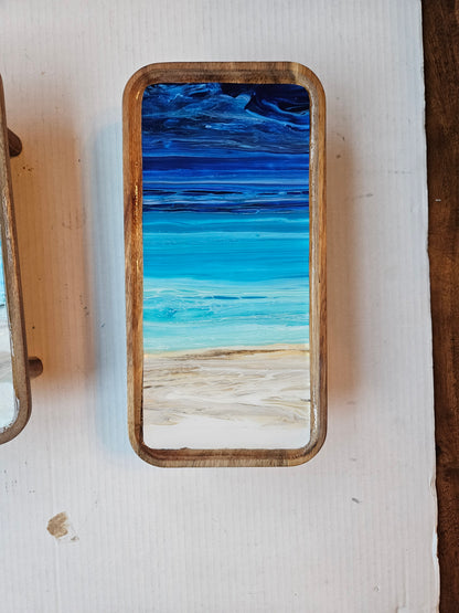 6 x 12 trinket tray w/ legs - Night Beach 3