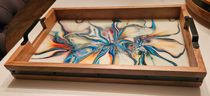 12 x 18 Acacia Serving Tray - Colorfest 1