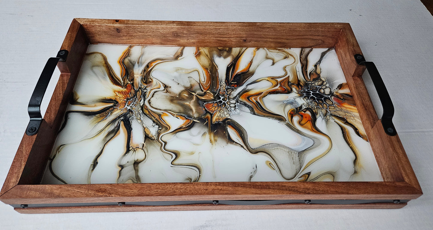 12 x 18 Acacia Serving Tray - Autumn Harvest