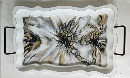 11 x 16 1/2 Serving Tray - Naturally Metallic 1