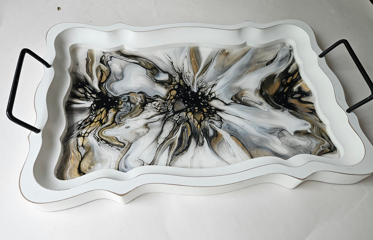 11 x 16 1/2 Serving Tray - Naturally Metallic 1