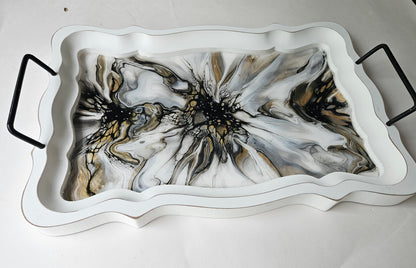 11 x 16 1/2 Serving Tray - Naturally Metallic 1