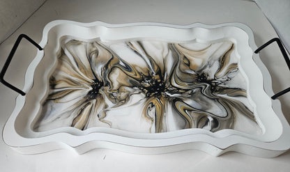 11 x 16 1/2 Serving Tray - Naturally Metallic 2