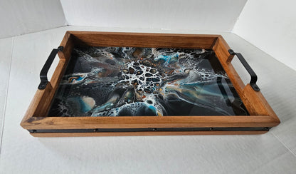 12 x 18 Acacia Serving Tray - Navajo Glow 1