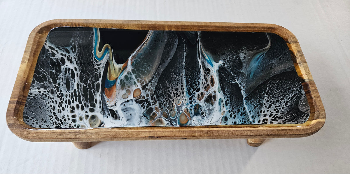 6 x 12 trinket tray w/ legs - Navajo Glow 3