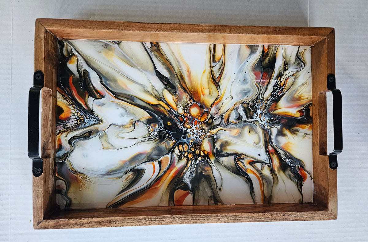 12 x 18 Acacia Serving Tray - Autumn Harvest 2