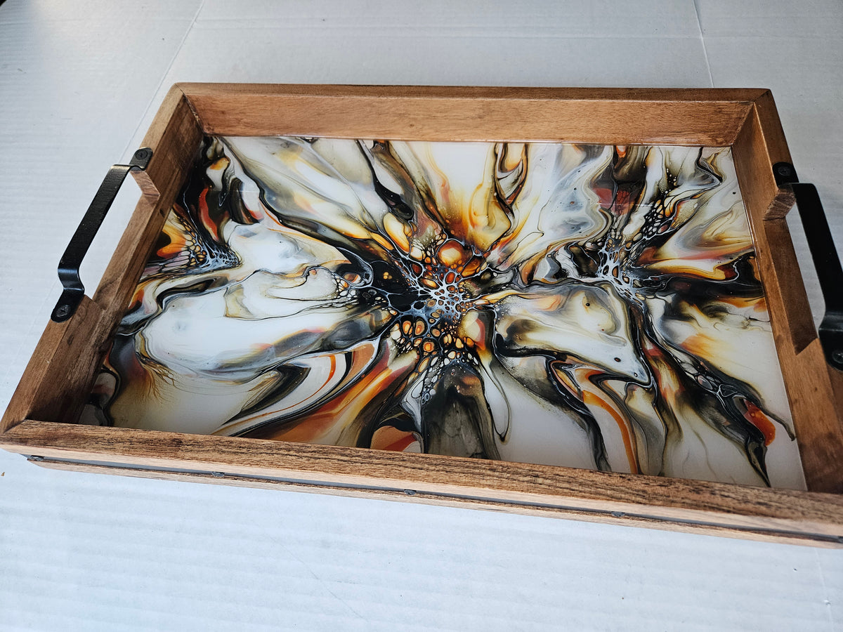 12 x 18 Acacia Serving Tray - Autumn Harvest 2