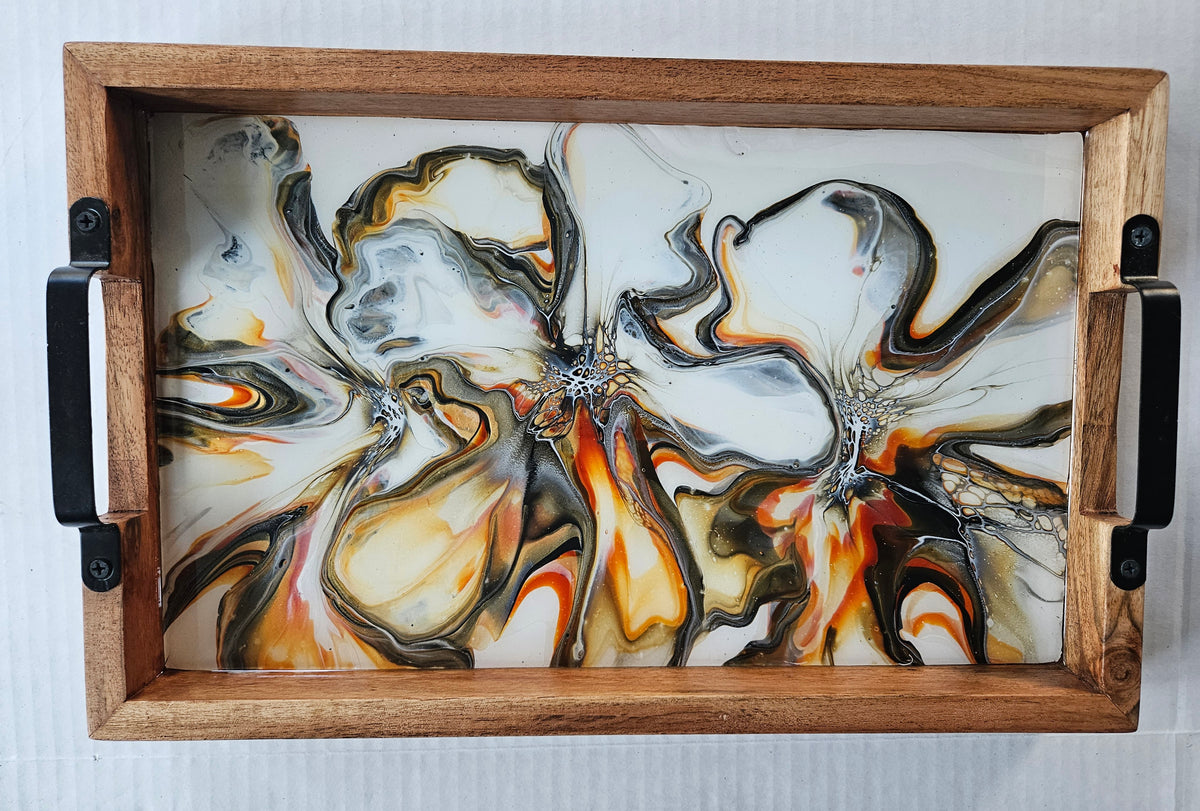 10 x 16 Acacia Serving Tray - Autumn Harvest 2