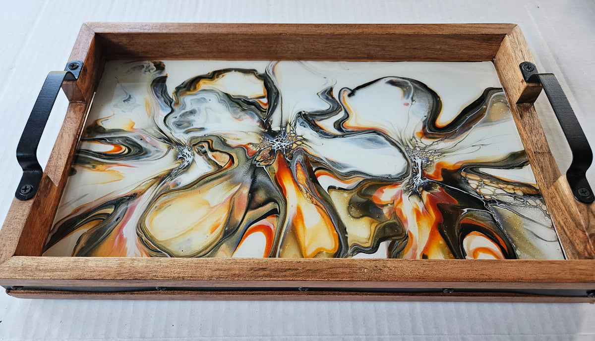 10 x 16 Acacia Serving Tray - Autumn Harvest 2
