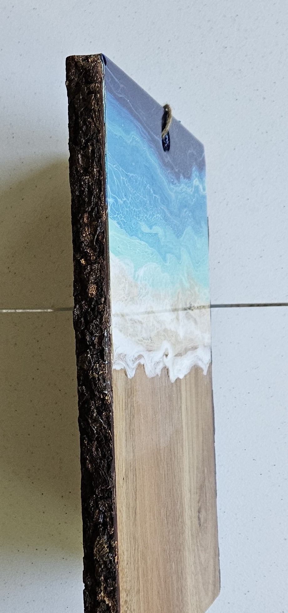 14 X 9 1/2 " 2 Side Live Edge Charcuterie - Beach 1