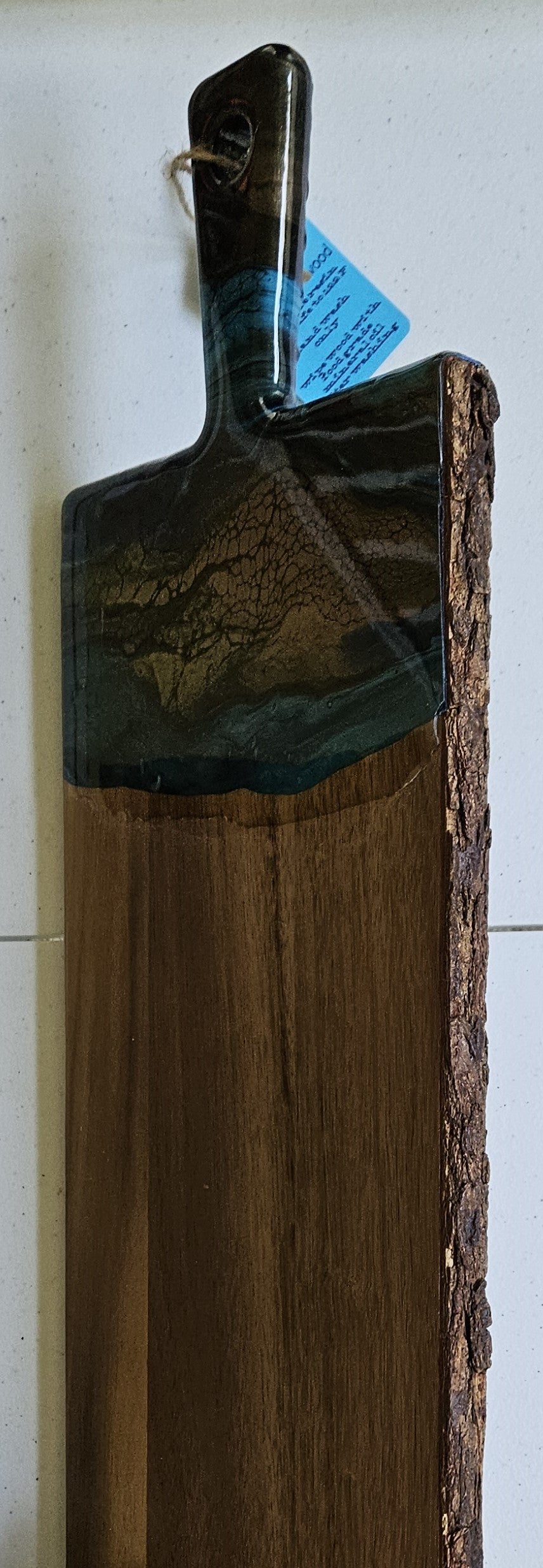 22" X 8" Live Edge Acacia - Metallic 1