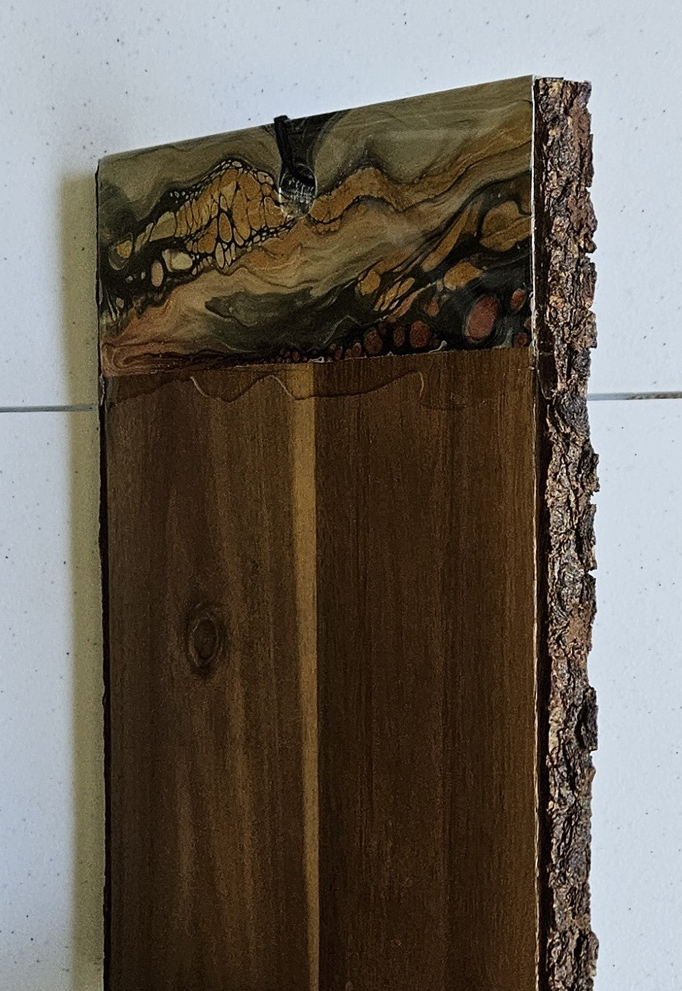 11 3/4 X 8" 2 Live Edge Cutting Board - Metallic
