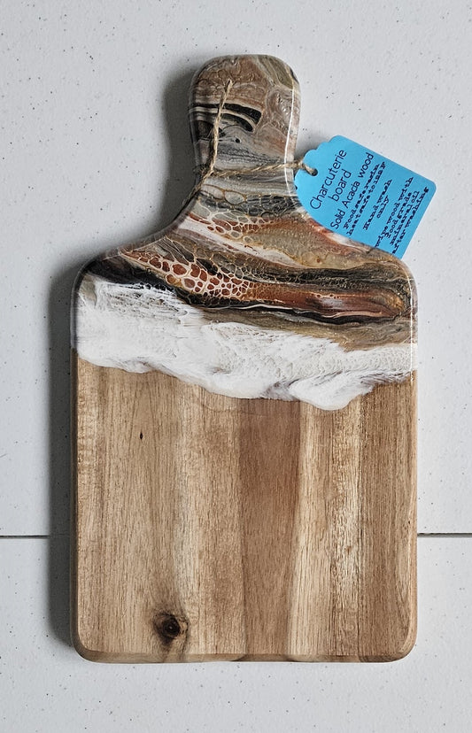 7 1/2 X 13 1/2" Charcuterie Board - Metallic 3