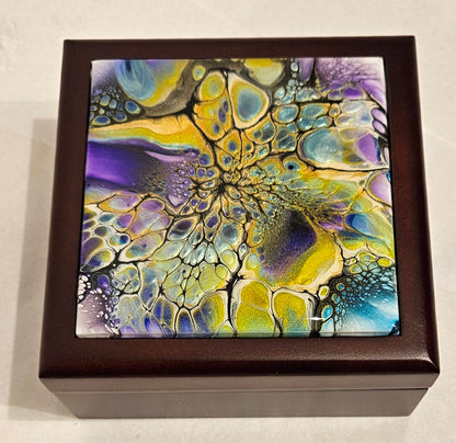 Jewelry Box - Small - Purple/Green 1
