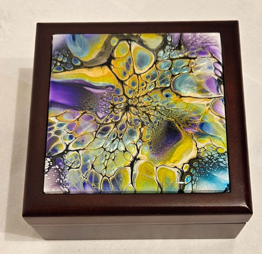 Jewelry Box - Small - Purple/Green 1
