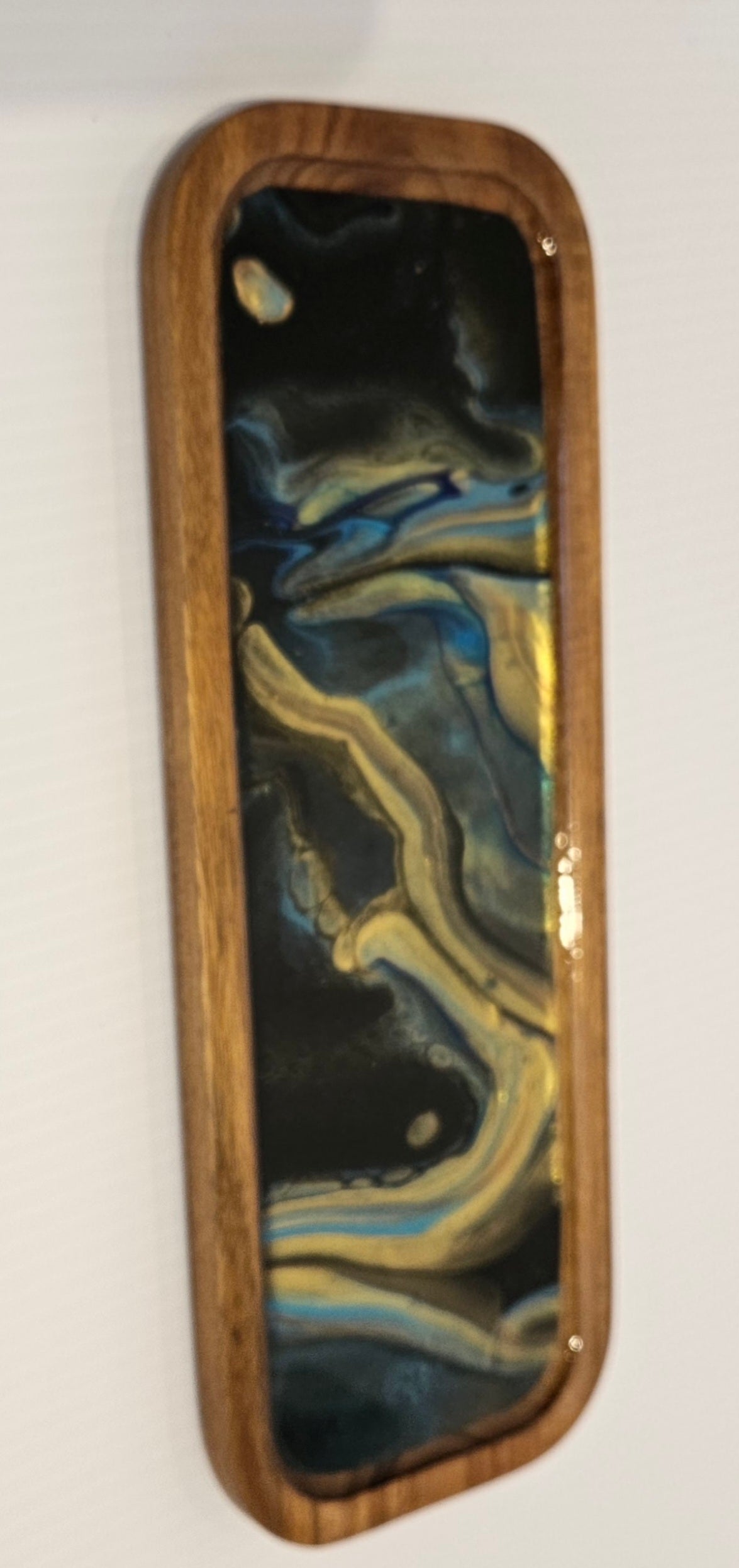 4 × 11 TRINKET TRAY - Gold/Green 1