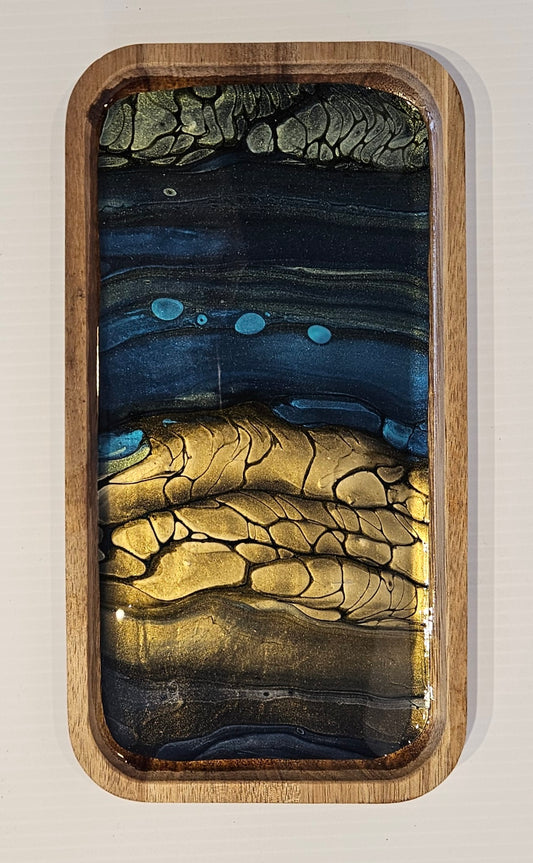 5 1/2 × 10 3/8 TRINKET TRAY - Metallic 1