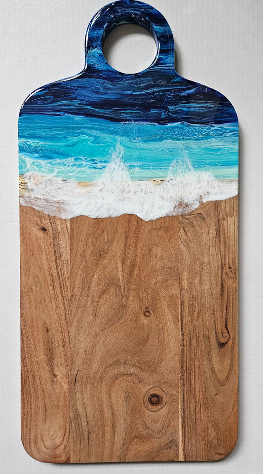 22 X 10 1/2" Serving Board - Night Beach 1