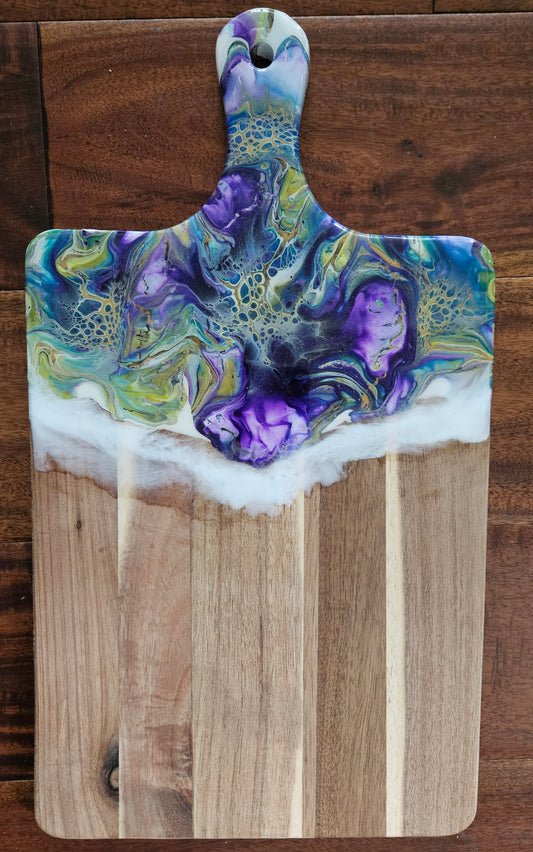 16 X 9 Acacia Serving Board - Purple 2