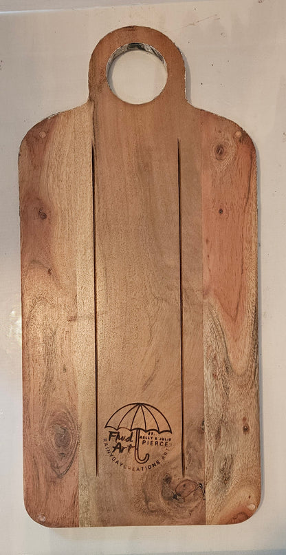 22 X 10 1/2" Serving Board - Metallic 1
