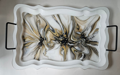 11 x 16 1/2 Serving Tray - Naturally Metallic 2