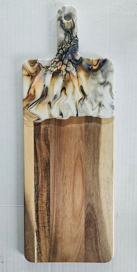 20 1/2 × 7 1/4 Serving Board - Golden Waterfall 1