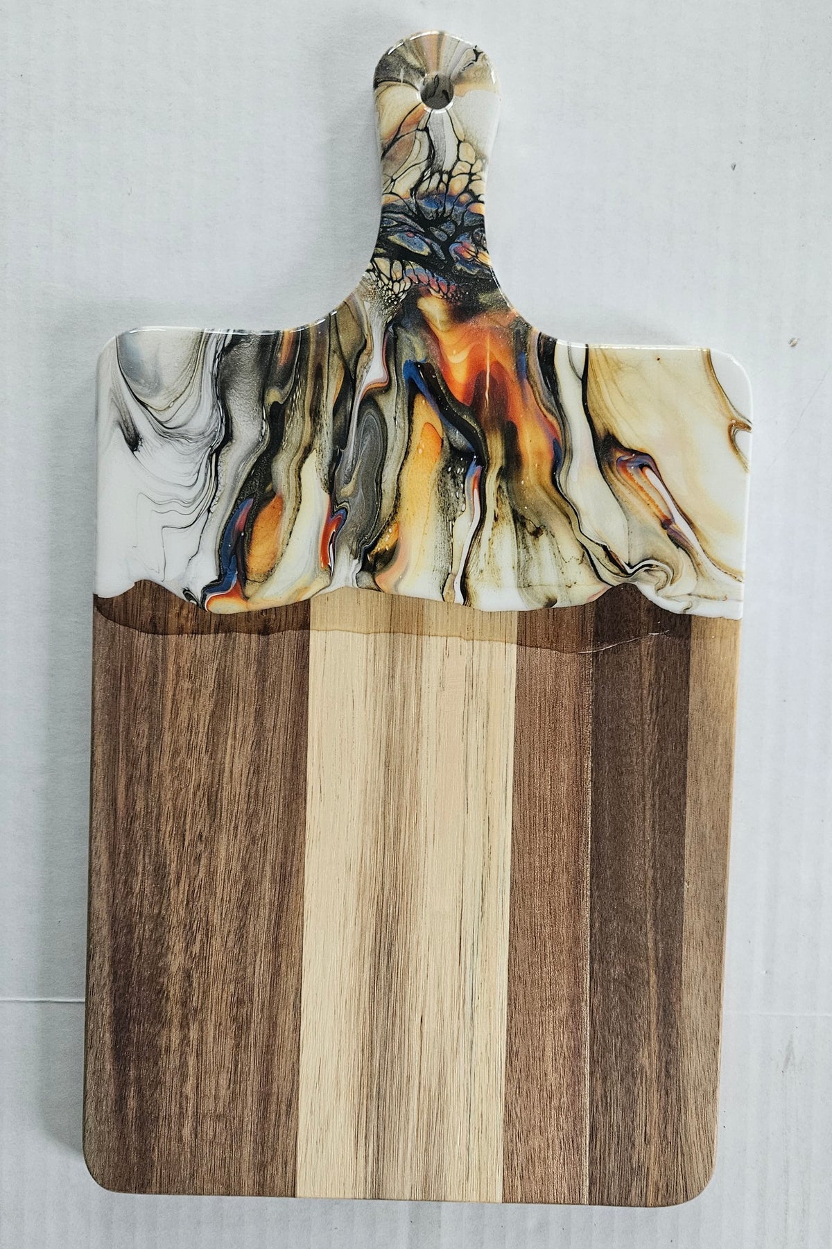 16 X 9 Acacia Serving Board - Golden Waterfall 1