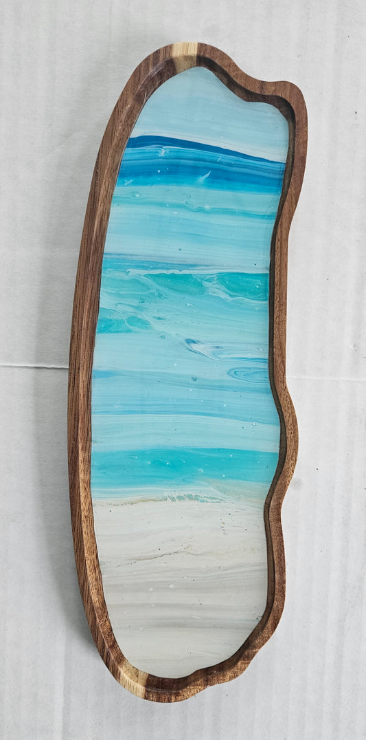 4 × 11 Wavey TRINKET TRAY - Bermuda Beach 1