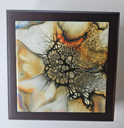 Jewelry Box - Small - Golden Waterfall 1