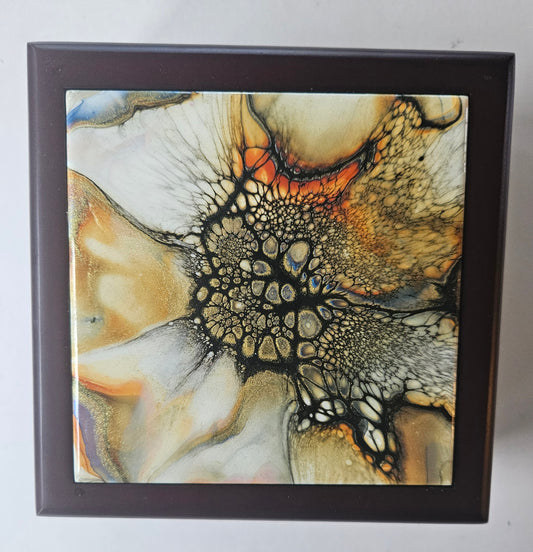 Jewelry Box - Small - Golden Waterfall 1