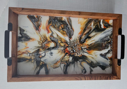 10 x 16 Acacia Serving Tray - Autumn Harvest 1