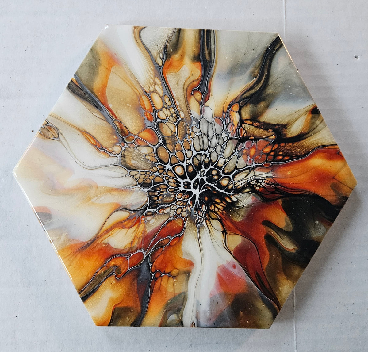 Trivet - Lg Med Hex - Autumn Harvest