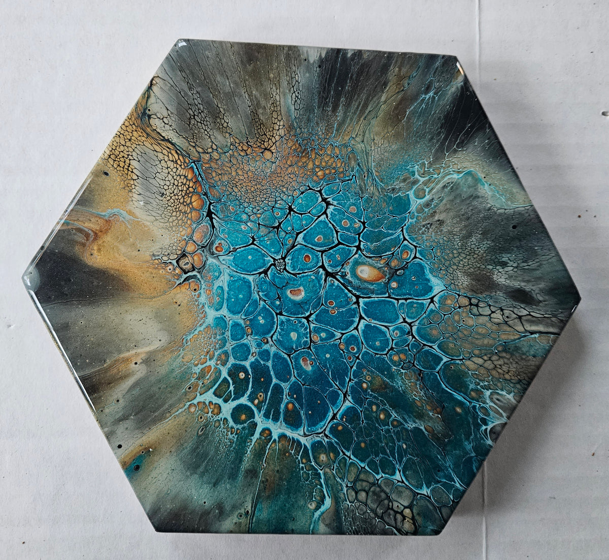 Trivet - Sm Hex - Navajo Glow