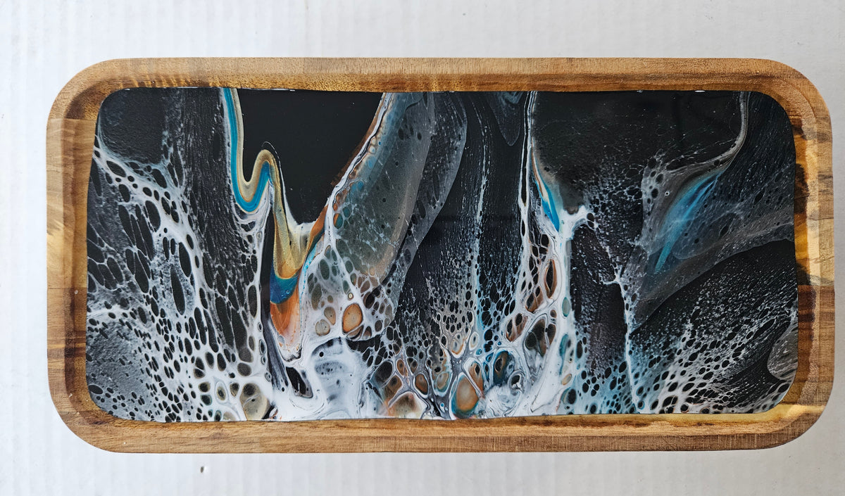 6 x 12 trinket tray w/ legs - Navajo Glow 3