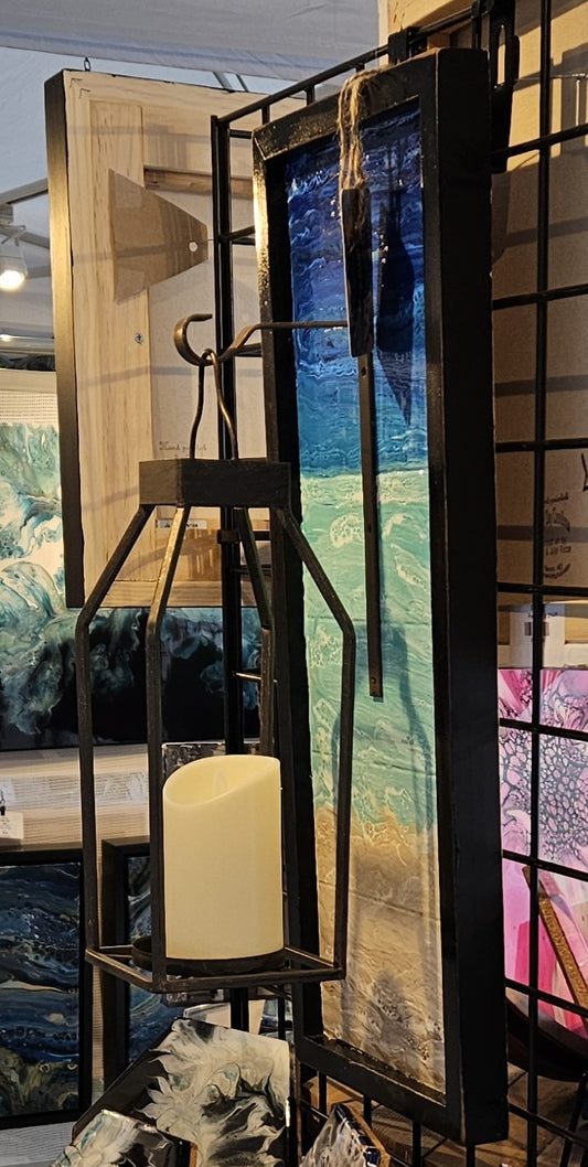 wall sconce w/candle beach