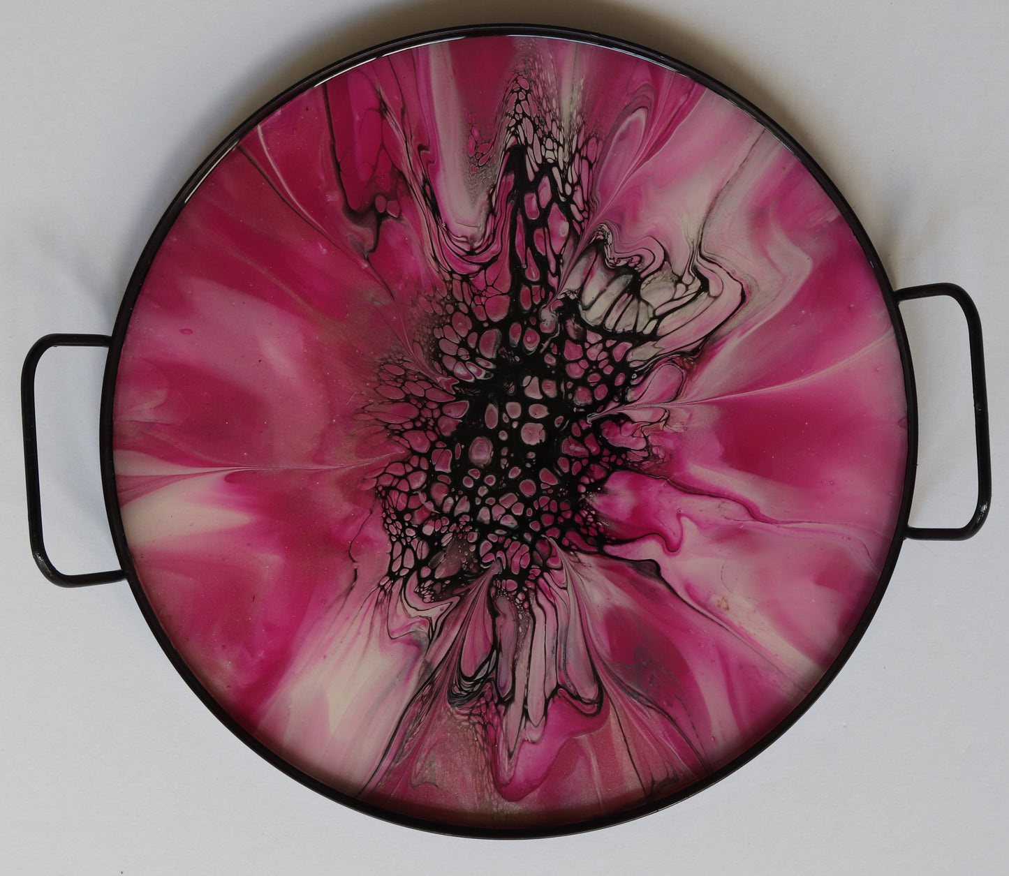 12" Round Serving Tray - Pink 5