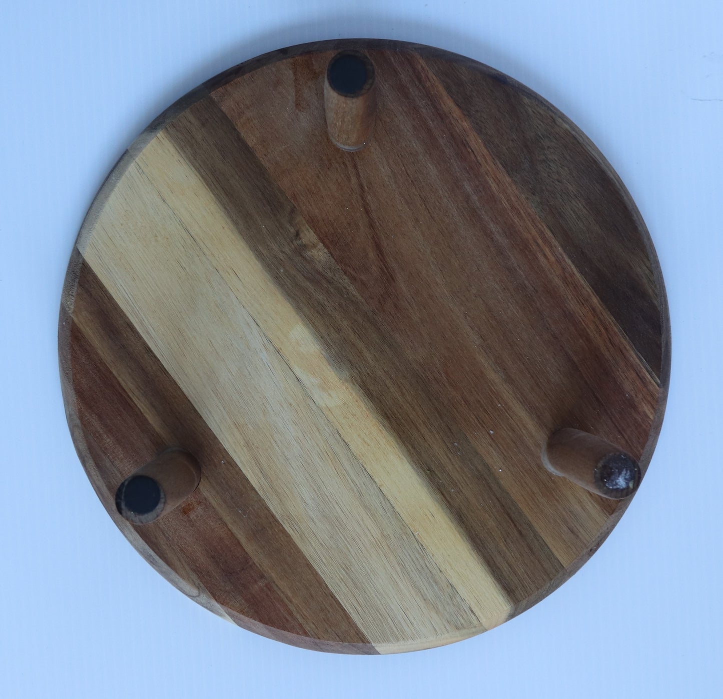 12 x 12 Round Trinket Tray w/ Legs - Blue 3