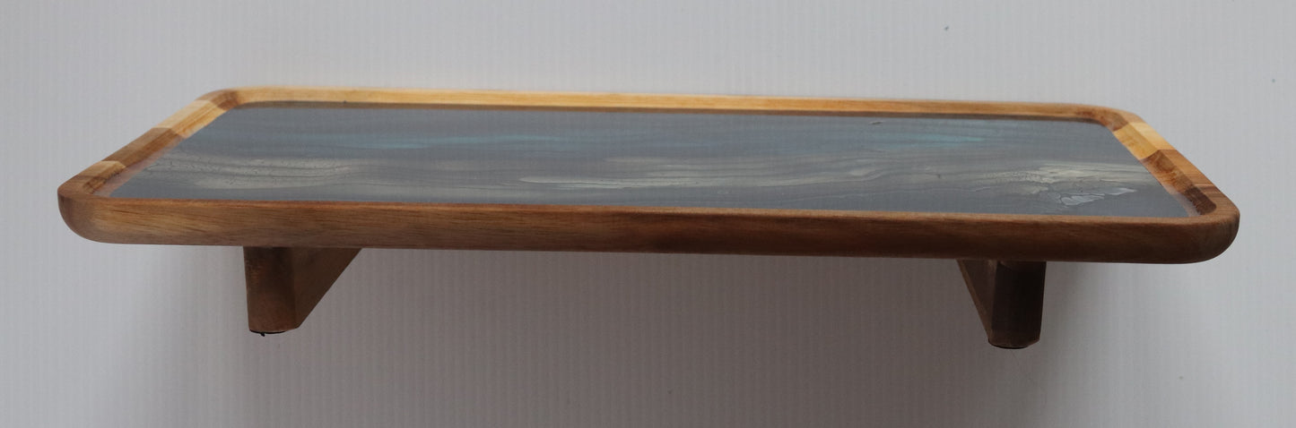 9 x 17 trinket tray w/ legs - Night Sea 1
